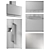 Serie 8 Kitchen Appliance Set 3D model small image 5