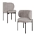 Elegant Akiko Gallotti Chair 3D model small image 1