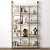 Sleek Airport Display Shelves 3D model small image 1