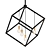 Bronze & Olde Brass Vertical 34" Chandelier 3D model small image 1