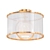 Carlyn 14" Warm Brass Ceiling Light 3D model small image 1
