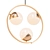 Vintage Italian Opaline Glass Pendant 3D model small image 1
