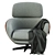 2017 Russel Monotti Armchair: Stylish and Contemporary 3D model small image 3