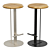 Sleek Bamboo Barstool 3D model small image 2