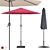 Patio Parasol - Elegant Outdoor Shade 3D model small image 1