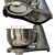 Sleek and Powerful Range: SMEG Stand Mixer 3D model small image 6