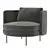 Elegant Minotti Torii Armchair 3D model small image 2