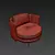 Elegant Minotti Torii Armchair 3D model small image 4