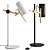 Sleek Black Table Lamp 3D model small image 1