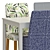 Scandinavian Elegance: IKEA EKEDALEN Table and BERGMUND Chairs 3D model small image 3