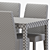 Scandinavian Elegance: IKEA EKEDALEN Table and BERGMUND Chairs 3D model small image 7