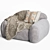 Elegant Busnelli PIUMOTTO Armchair 3D model small image 1