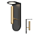 Teres Wall Light: Modern Cylinder Lamp 3D model small image 1