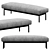 Plush Puff Large Bench 3D model small image 7