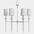 Amherst Modern Chandelier 3D model small image 2