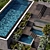 Stunning Pool with Landscaping 3D model small image 4