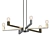 Elegant Brushed Nickel Chandelier 3D model small image 1