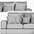 Cozy Country Corner Sofa 3D model small image 5