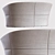Natuzzi Italian Leather Barrel Sofa 3D model small image 3
