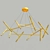 Luxury Pentagon Chandelier 3D model small image 3