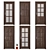 Dante (Holz) Interior Doors - 6-Piece Set (Part 4) 3D model small image 1