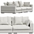 Elegant Modern Modul Sofa Sorento 3D model small image 3