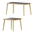 OMTÄNKSAM Table and Chairs Set 3D model small image 4
