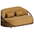 Modern Cask 2-Seat Sofa 3D model small image 2