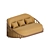 Cask Boucle 3-Seater Sofa 3D model small image 5