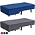 Lycksele Sofa Bed | Shiftebu Blue 3D model small image 1