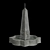 Campania Obelisk Fountain: Majestic Alpine Stone 3D model small image 4