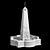 Campania Obelisk Fountain: Majestic Alpine Stone 3D model small image 5