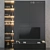 Modern TV Wall Set 17: V-Ray & Corona Compatible 3D model small image 2