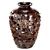 Handcrafted Brown Carved Table Vase 3D model small image 1