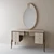Elegant Ribbed Dressing Table 3D model small image 1