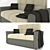 Compact Atlas Sofa 3D model small image 1