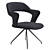 Modern Rotating Desk Armchair 3D model small image 1