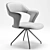 Modern Rotating Desk Armchair 3D model small image 4