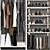 Versatile Wardrobe and Closet Set 3D model small image 4