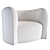 Stylish Baker Wave Chair 3D model small image 2