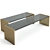 Elegant Baxter Trust Coffee Tables 3D model small image 3