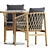Outdoor Elegance: Ginestra Chairs & Briscola Table 3D model small image 2