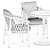 Outdoor Elegance: Ginestra Chairs & Briscola Table 3D model small image 5