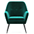 Luxurious Memphis Velvet Armchair 3D model small image 2