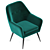 Luxurious Memphis Velvet Armchair 3D model small image 4