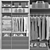 OPPHUS Wardrobe: Stylish Organization Solution 3D model small image 4