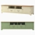 Elongated Olivia TV Console 3D model small image 1
