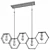 HexaGlow Modern Linear Chandelier 3D model small image 3