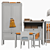 IKEA SUNDVIK Children's Furniture: 2 Colors, Timeless Style 3D model small image 5