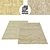 Cream Splash Rug Set - Large & Irregular 3D model small image 1